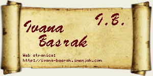 Ivana Basrak vizit kartica